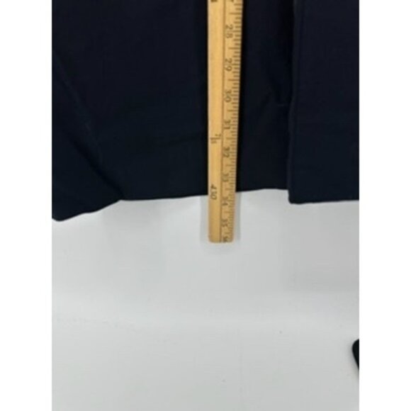 Theory Women's Navy Blue Wool Blend Flare Leg Dress Pants Size 4 - Picture 10 of 10